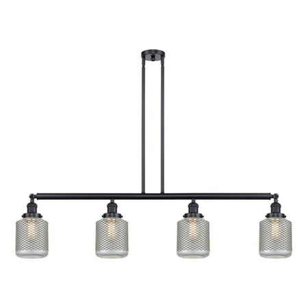 Innovations Lighting 4 Light Adjustable Island Light 214-BK-S-G262
